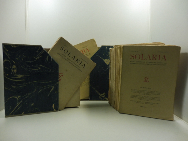 Solaria. Rivista mensile di letteratura diretta da Alberto Carocci e Alessandro Bonsanti